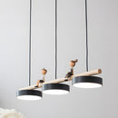 Modern Macaron LED Pendant Light With Cartoon Figures for Dining Area