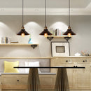Industrial Retro Black Iron Kitchen Hanging Pendant Light
