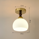 Modern White Wood Hallway Ceiling Lighting