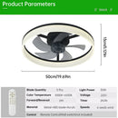 Modern LED Ceiling Fan with Light Remote Control Ceiling Fan for Living Room Dining Room