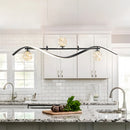 Modern Pendant Lights LED Linear Kitchen Island Lighting