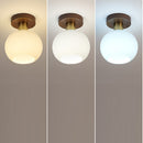 Nordic Walnut Minimalist Hallway Ceiling Light