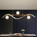 Modern Pendant Lights LED Linear Kitchen Island Lighting