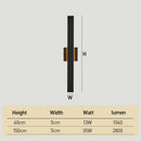 IP65 Contemporary Outdoor Wall Lights Linear LED Wall Lamp
