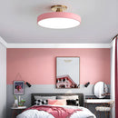 Modern Concise Circular LED Semi Flush Mount Ceiling Lights for Bedroom