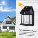 Solar Outdoor Lights Exterior Front Porch PIR Sensor Security Outdoor Wall Light
