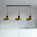 3 Heads Modern Art Decor Simple Glass Pendant Light