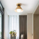 Modern Gold Flush Ceiling Light For Hallway