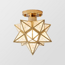 Star Shape Semi Flush Mount Ceiling Light