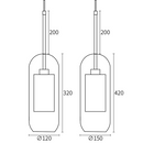 Modern Decor Chiswick Glass Pendant Light