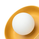 Minimalist Ceramic Stained Yellow Wall Light