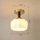 Modern White Wood Hallway Ceiling Lighting