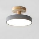 Set of 2 Nordic Semi Flush Ceiling Lights Hallway LED Ceiling Lamp
