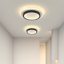 Set of 2 Black LED Hallway Ceiling Lights