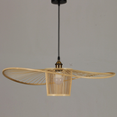 Vintage Bamboo Woven Wicker Handmade Rattan Pendant Light