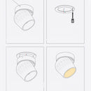 Simple Spotlight Adjust LED Ceiling Lights