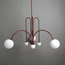 Art Deco Glass Ball Chandelier
