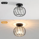 Hallway Ceiling Lighting, 16cm, black, E27