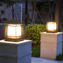 Modern Black Solar Power Outdoor Lantern LED Wall/Floor Lights