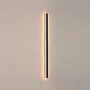 Set of 2 Modern IP65 Slim Black LED Outdoor Strip Wall Light