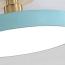 Modern Concise Circular LED Semi Flush Mount Ceiling Lights for Bedroom