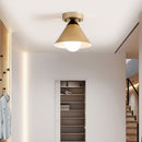 Modern Gold Flush Ceiling Light For Hallway