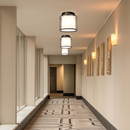 Retro Fabric Living Room Flush Mount Ceiling Lights