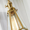 Modern Clear Metal Glass Pendant Light