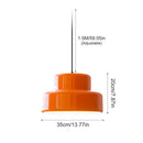 Bauhaus Vintage Orange Pendant Light For Dining Room