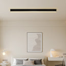 Black Sleek Long Strip Aluminum Living Room LED Ceiling Lights