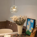 Nordic Modern Bedroom Spherical Glass Pendant Lights