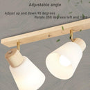 Modern Rotatable Wood Minimalism Decor Track Lighting For Hallway