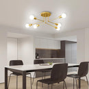 Modern Muti-Lights Stylish Gold Iron Living Room Ceiling Lights