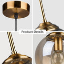 Industrial Glass Ball Pendant Light