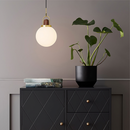 Glass Globe Splendor Pendant Light