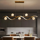 Modern Pendant Lights LED Linear Kitchen Island Lighting