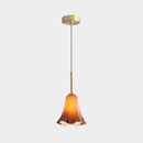 Bauhaus Retro Glass Flower Bedroom Hanging Light