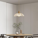 Vintage INS Glass Ribbed Pendant Light