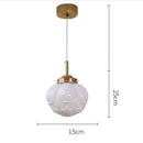 Vintage Art Glass Hanging Lamp