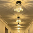 Mini Crystal Ceiling Light, black, E27, 13cm