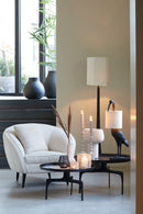 Floor lamp 25x135 cm JOVANY wood matt black