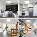Modern Minimalist White Square Bedroom LED Ceiling Lights