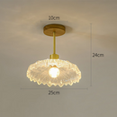 Flower Glass Hallway Ceiling Lighting