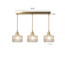 Vintage Stunning Cylinder Glass Pendant Light