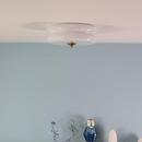 Art Deco Simple Cream Cake Ceiling Light