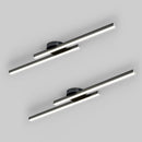 Set of 2 Modern Linear LED Ceiling Lights for Living Room Hallway Bedroom Kitchen