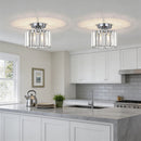 Crystal Semi Flush Mount Ceiling Lights for Living Room