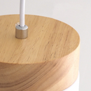 Nordic Wood Cylindrical Suspension Lamp