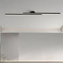 Modern Black Long Strip LED Ceiling Lights