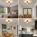 Set of 2 Simple Luxury Glass Hallway Ceiling Light